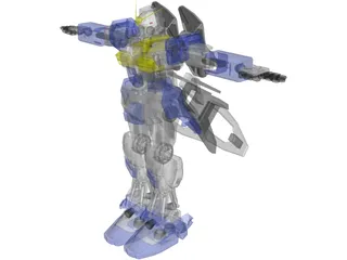 RX-78GP03S Gundam Dendrobium Stamen 3D Model