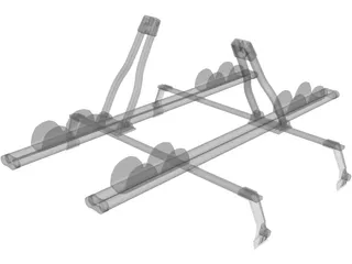 Thule Ride Roof Rack 3D Model