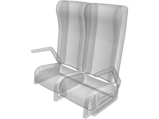 Luxury Bus Seats 3D Model