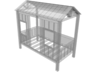 Cabin Bed 3D Model