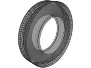 Tire Uniroyal LT40 11 R24.5 3D Model