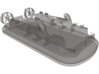 LCAC Hovercraft 3D Model