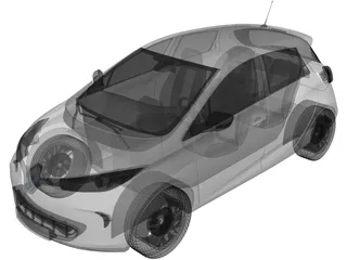 Renault Zoe (2012) 3D Model