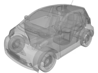 Toyota iQ EV (2012) 3D Model