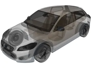 Volvo C30 BEV (2011) 3D Model