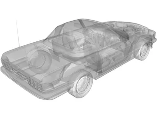 Mercedes-Benz 350SLC 3D Model