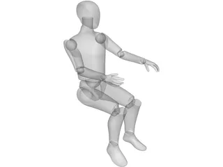 Ergonomic Man 3D Model