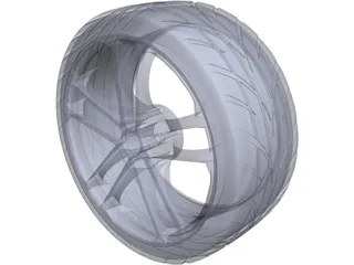 Volkswagen GTD Rims 3D Model