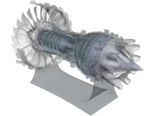 Jet Engine 3D Model