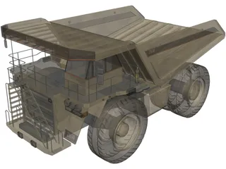 Mining Dump Truck 3D Model