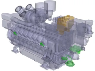 MTU 4000 3D Model