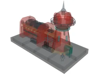 Planet Express Building 3D Model