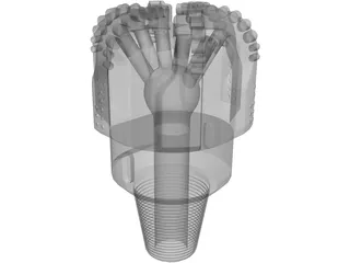 Tricone Drill Bit 3D Model