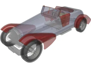 Classic Vehicle 3D Model