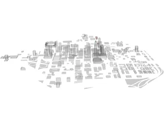 Charlotte Downtown 3D Model