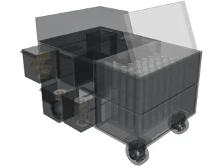 Pull Cart 3D Model