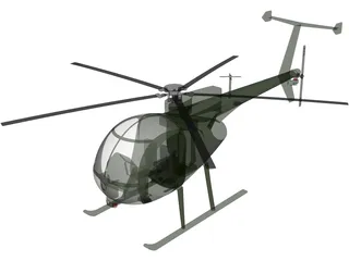 MD Helicopters MH-6 Little Bird 3D Model