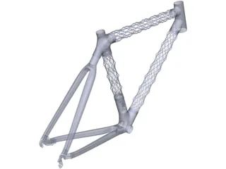 IsoTruss Road Bike Frame 3D Model