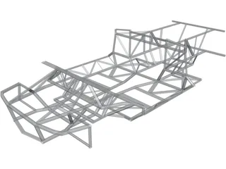 Lamborghini Diablo Frame 3D Model