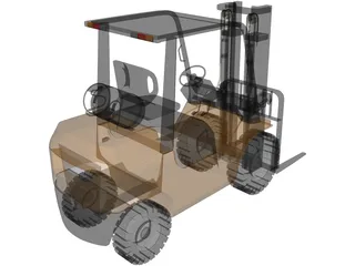 Forklift 3D Model