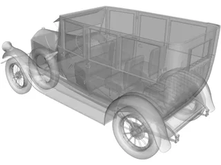 Pierce-Arrow Model 7 (1920) 3D Model