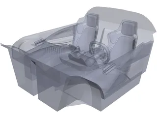 Car Interior 3D Model