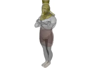 Nebuchadnezzar Statue 3D Model