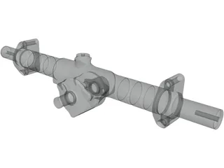 KAZ Technologies FSAE Steering Rack 3D Model