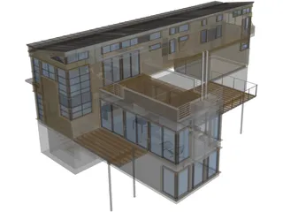 Modern Dwelling 3D Model