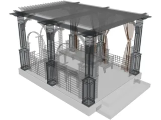 Pergola 3D Model