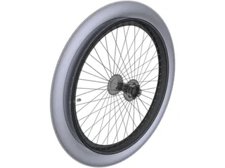 Bike Wheel 20-inch 3D Model