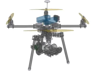 X4 Quadcopter 3D Model