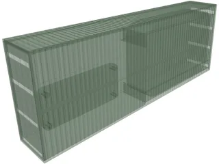 Double Shipping Container 3D Model