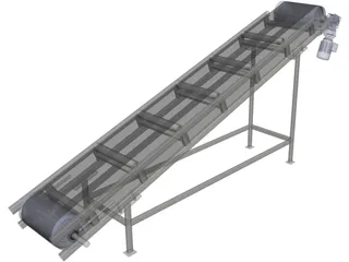 Belt Conveyor 3D Model