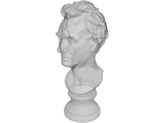 Abraham Lincoln Louvre Bust 3D Model