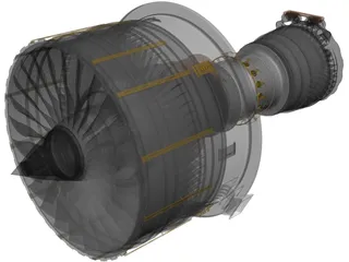 Jet Engine 3D Model