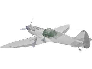 Supermarine Spitfire 3D Model