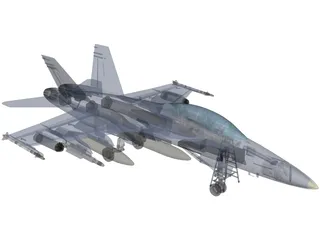 F-18D 3D Model