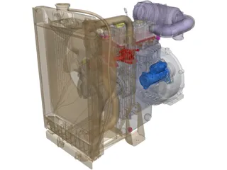 Perkins 403D-11 Engine 3D Model