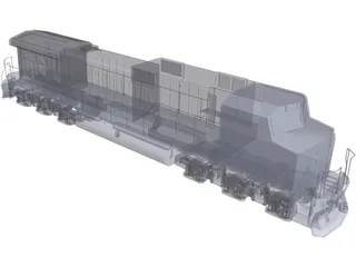 GE Dash 9 3D Model