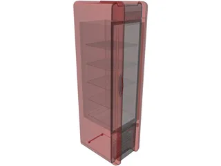 Coca-Cola Fridge 3D Model