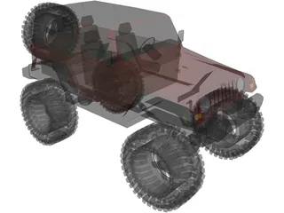 Jeep Wrangler TJ (2006) 3D Model