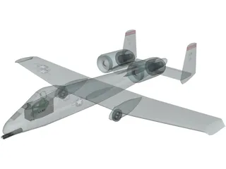 A-10 Thunderbolt II 3D Model