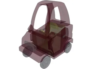 Coupe Toy Car 3D Model