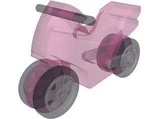 Toy Motorcycle 3D Model