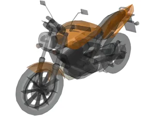 Honda Hornet 3D Model