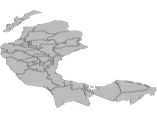 Mexico Map 3D Model