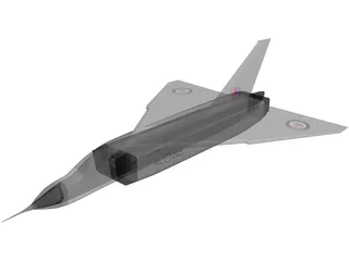 Avroe Arrow Jet Fighter 3D Model