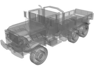 Military Transport Truck 3D Model