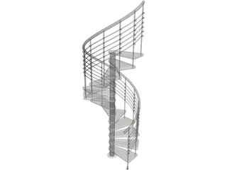 Spiral Staircase  3D Model